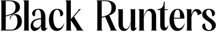 Black Runters Font