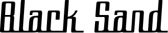 Black Sand Font
