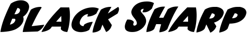 Black Sharp Font