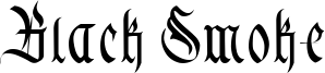 Black Smoke Font