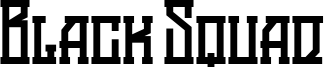 Black Squad Font