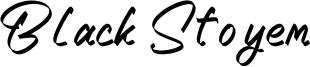 Black Stoyem Font