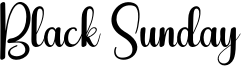 Black Sunday Font