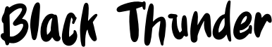 Black Thunder Font