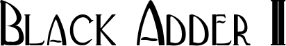 Black Adder II Font