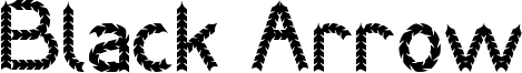 Black Arrow Font
