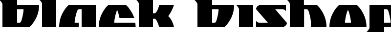 Black Bishop Font