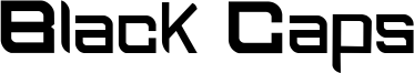 Black Caps Font