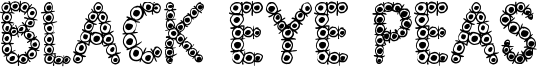 Black Eye Peas Font