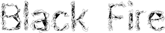 Black Fire Font