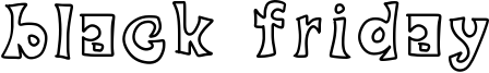Black Friday Font