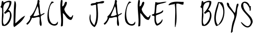 Black Jacket Boys Font