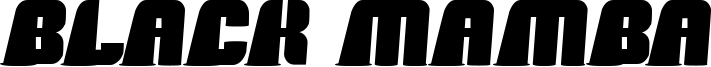 Black Mamba Font
