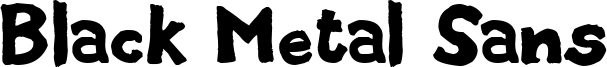 Black Metal Sans Font