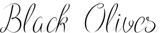 Black Olives Font