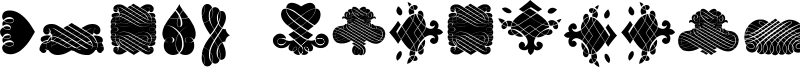 Black Ornaments Font