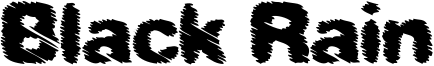 Black Rain Font