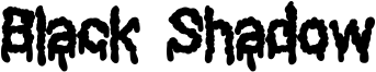 Black Shadow Font