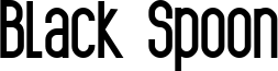 Black Spoon Font