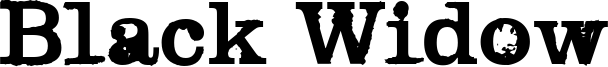 Black Widow Font