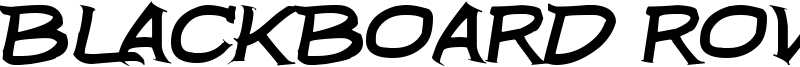 Blackboard Rovers Font