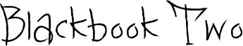 Blackbook Two Font