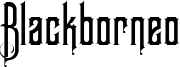 Blackborneo Font