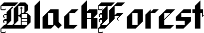 BlackForest Font