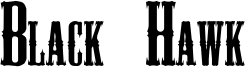 Black Hawk Font