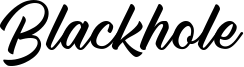 Blackhole Font