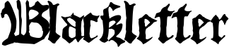 Blackletter Font