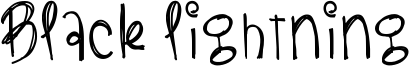 Black Lightning Font