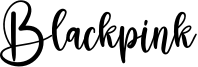 Blackpink Font