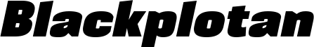 BLACKPLOTAN Italic.otf