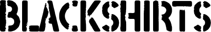 Blackshirts Font