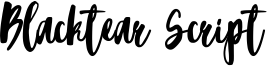Blacktear Script Font
