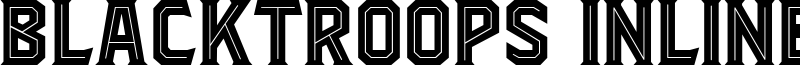 Blacktroops Inline Font