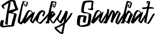 Blacky Sambat Font