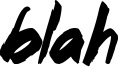 Blah Font