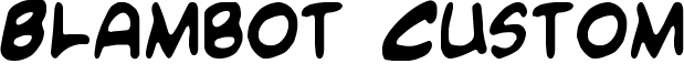 Blambot Custom Font