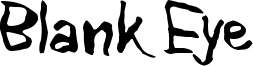 Blank Eye Font