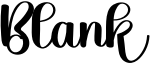 Blank Font