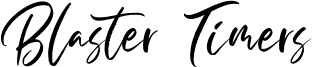 Blaster Timers Font