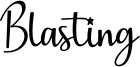 Blasting Font
