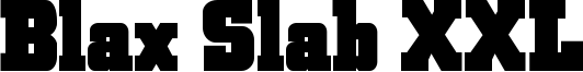 Blax Slab XXL Font