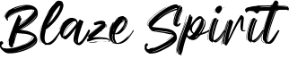 Blaze Spirit Font