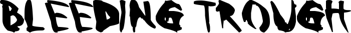 Bleeding Trough Font