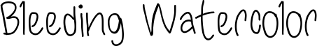 Bleeding Watercolor Font
