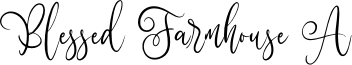 Blessed Farmhouse A Font