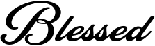 Blessed Font